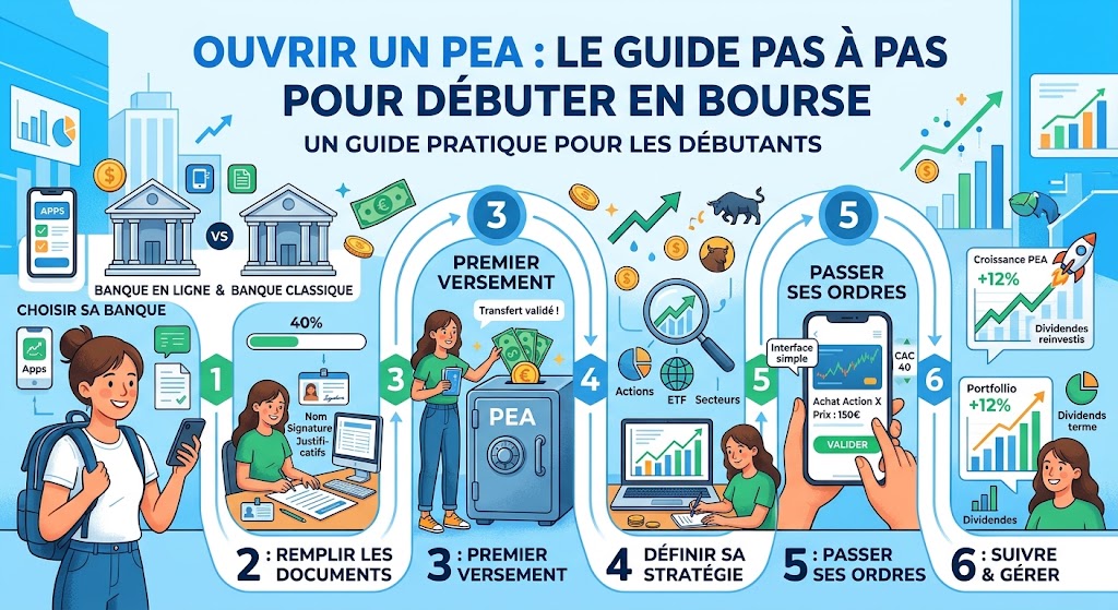 Ouvrir un PEA Le guide pas à pas pour débuter en bourse Ouvrir un PEA Le guide pas à pas pour débuter en bourse