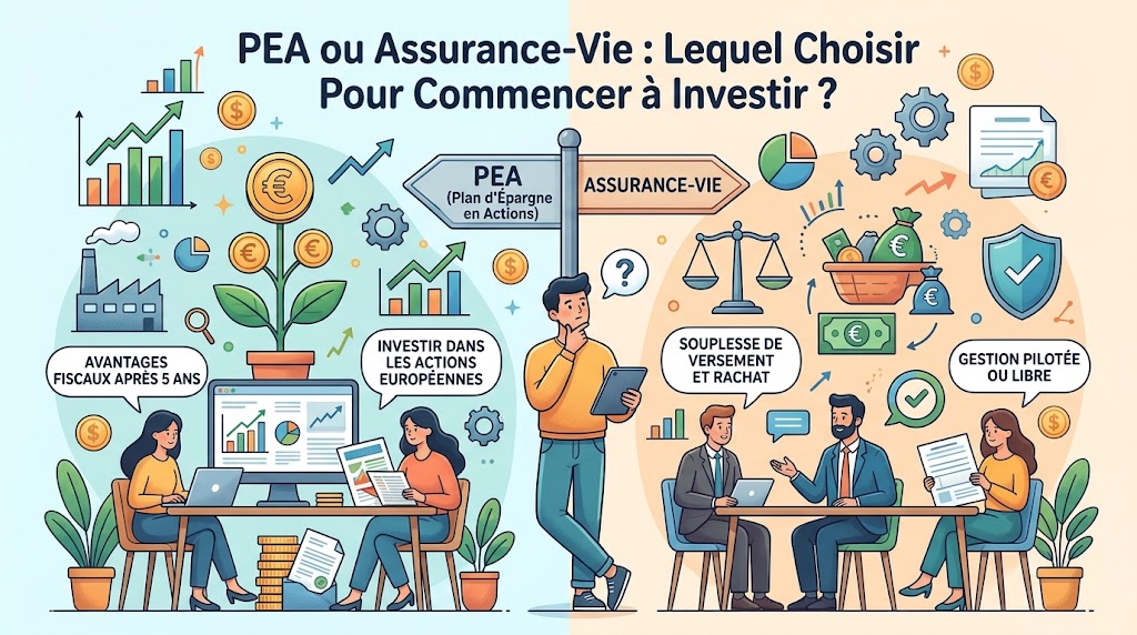 PEA ou assurance-vie Lequel choisir pour commencer à investir PEA ou assurance-vie Lequel choisir pour commencer à investir